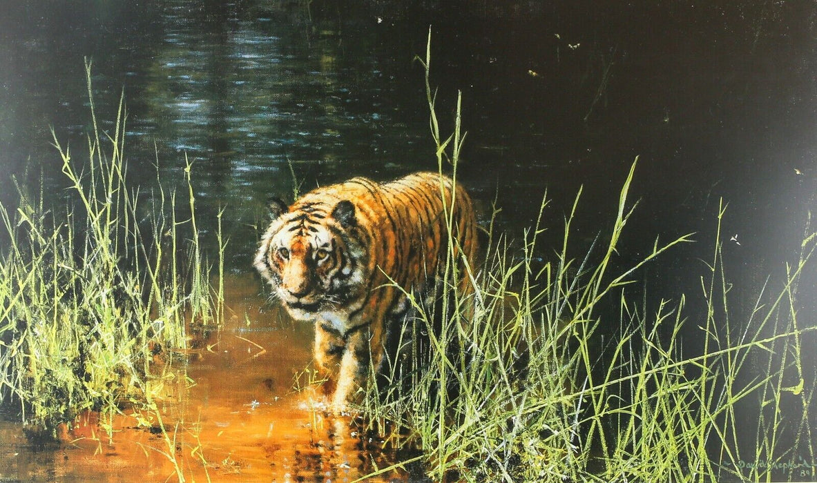 DAVID SHEPHERD 'JUNGLE GENTLEMAN' LIMITED EDITION TIGER PRINT 1903/2000, SIGNED