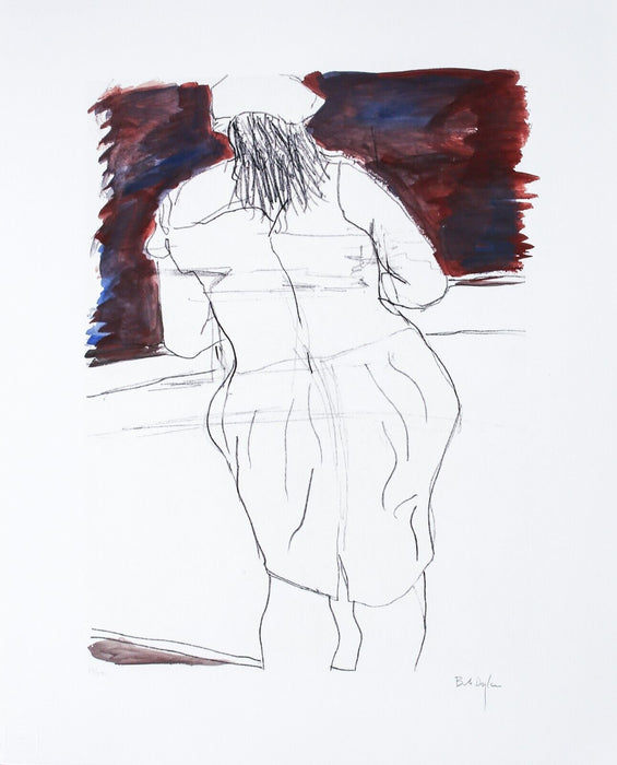 BOB DYLAN, 'WOMAN IN RED LION PUB' LIMITED EDITION DRAWN BLANK SERIES PRINT 2008