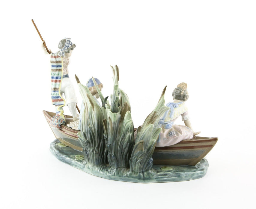 LLADRO 'VALENCIAN CRUISE' LARGE LIMITED EDITION BOAT FIGURE 1731, BOXED & COA