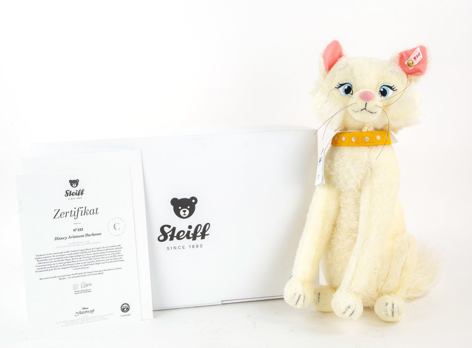 STEIFF 'DUCHESS' DISNEY ARISTOCATS LIMITED EDITION TEDDY BEAR CAT 356155, BOXED