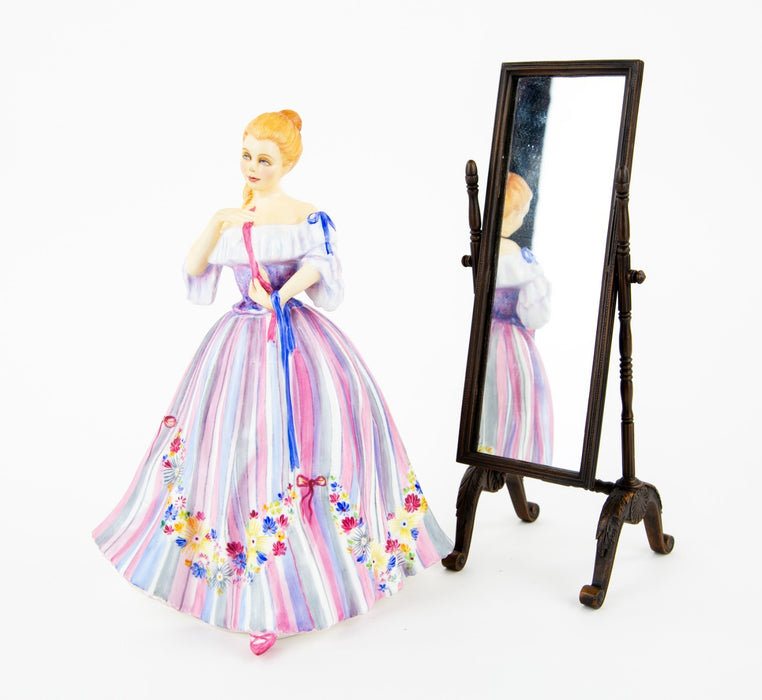 ROYAL DOULTON 'ADORNMENT' LIMITED EDITION GENTLE ARTS FIGURE & MIRROR HN3015 COA