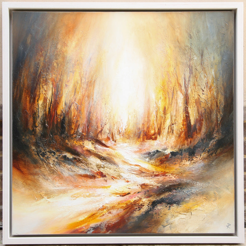 CHRIS & STEVE ROCKS, 'WOODLAND SANCTUARY', LARGE ORIGINAL OIL PAINTING, SIGNED