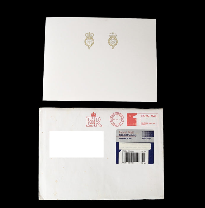 HM QUEEN ELIZABETH II & PRINCE PHILIP SIGNED AUTOGRAPHED 2011 ROYAL CHRISTMAS CARD