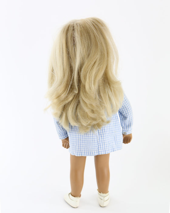 TRENDON SASHA DOLL - BLONDE GINGHAM GIRL 107 433-706, BOXED