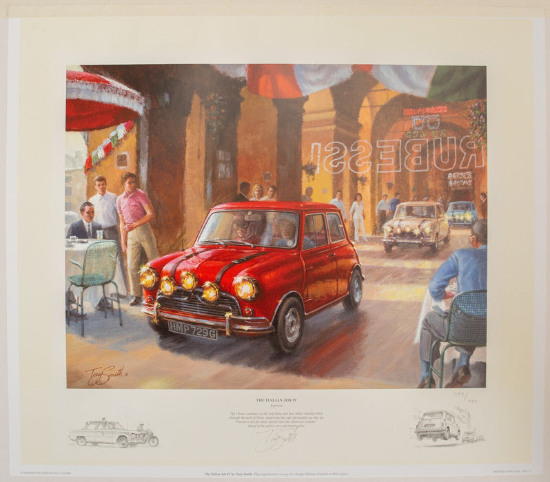 TONY SMITH 'ESPRESSO' LIMITED EDITION CLASSIC MINI ITALIAN JOB IV PRINT 252/850