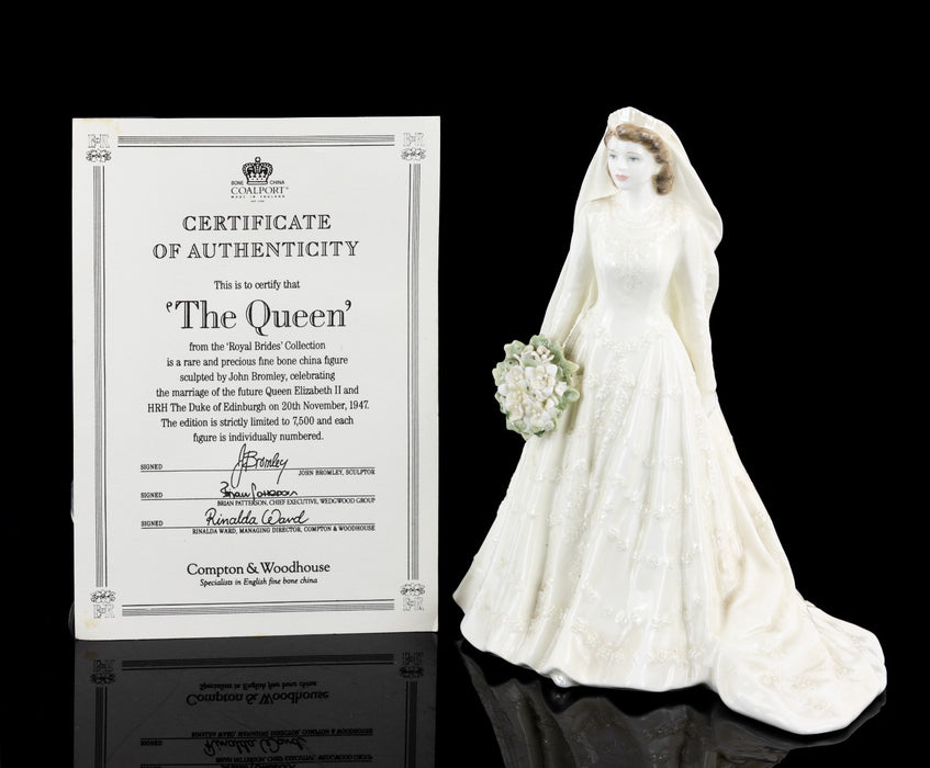 COALPORT 'THE QUEEN' LIMITED EDITION ROYAL BRIDES FIGURE MODEL