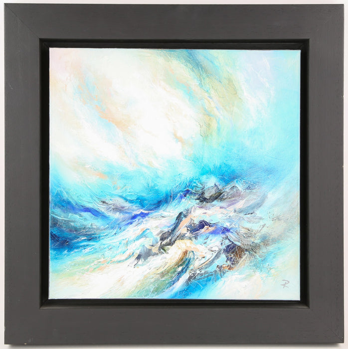 CHRIS & STEVE ROCKS, 'LOST AT SEA II', STORMY SKY, ORIGINAL OIL PAINTING, SIGNED