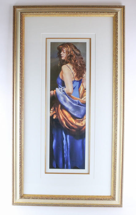 ROBERT LENKIEWICZ, 'KAREN IN BLUE', LITHOGRAPH PRINT 270/475, SIGNED & COA