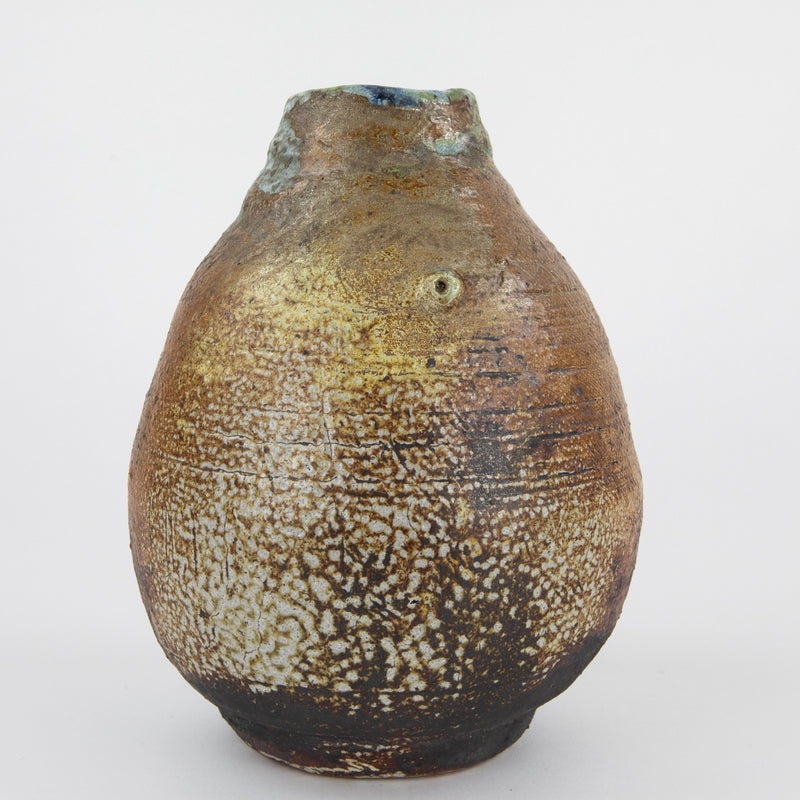 DENISE WREN, OXSHOTT POTTERY - STUDIO ART OVOID SGRAFFITO VASE, SIGNED