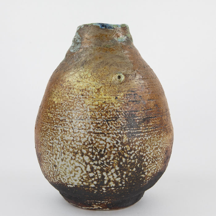 DENISE WREN, OXSHOTT POTTERY - STUDIO ART OVOID SGRAFFITO VASE, SIGNED