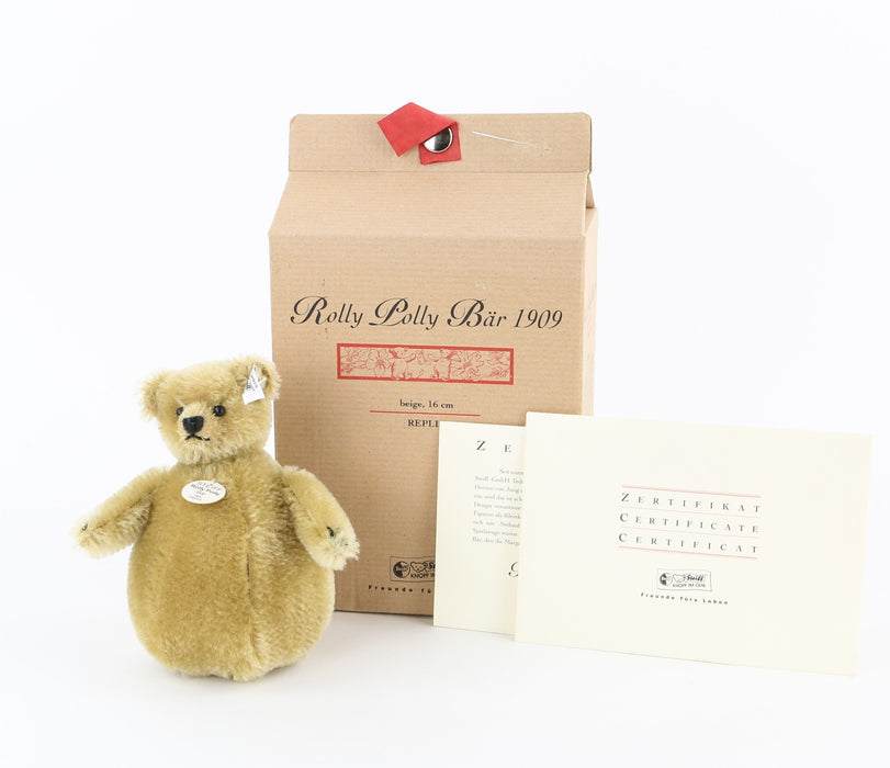 STEIFF 'ROLLY POLLY BÄR 1909' LIMITED EDITION TEDDY BEAR 406652, BOXED & COA