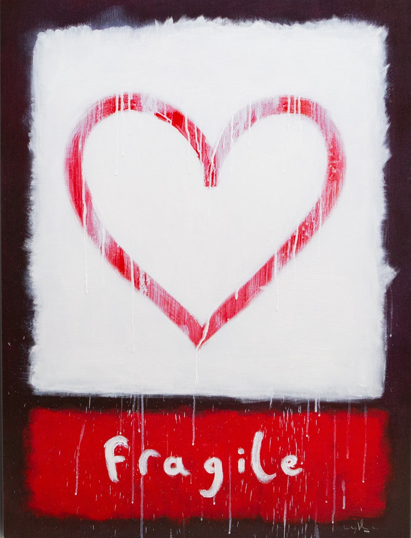 DOUG HYDE, 'HANDLE WITH CARE', LARGE LIMITED EDITION CANVAS PRINT 56/95 & COA