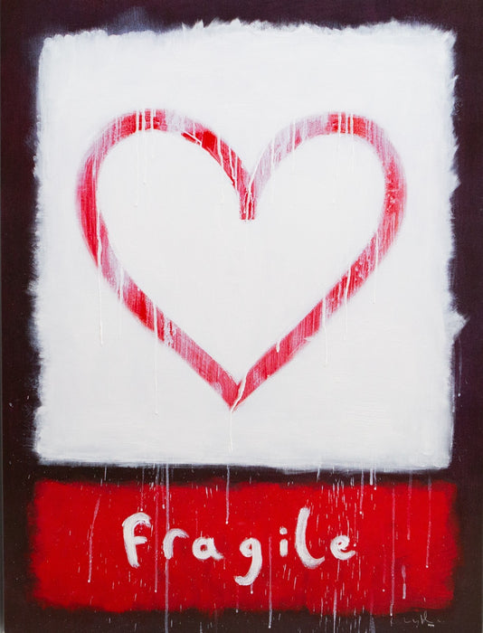 DOUG HYDE, 'HANDLE WITH CARE', LARGE LIMITED EDITION CANVAS PRINT 56/95 & COA