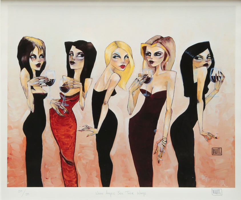 TODD WHITE, 'WHEN ANGELS SELL THEIR WINGS', LIMITED EDITION PRINT 255/295 SIGNED
