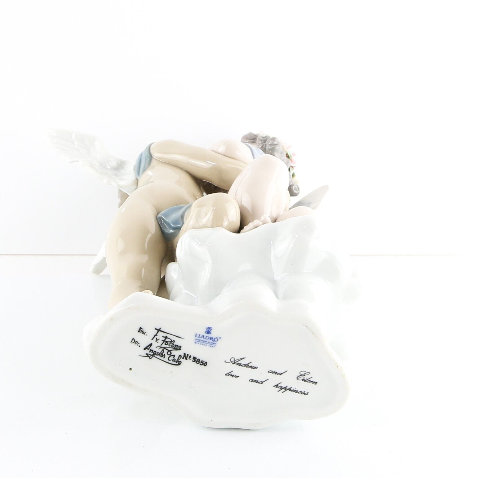 Lladro 'Heaven And Earth' Cherub Children Large Figure Model 1824