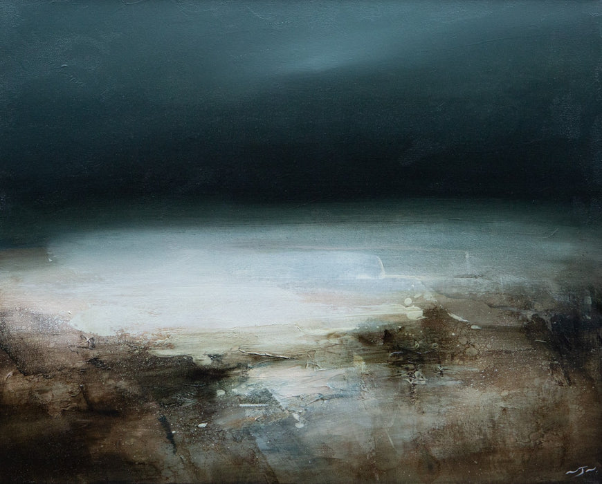 NEIL NELSON, 'SUBLIMINUS', ABSTRACT LANDSCAPE, ORIGINAL OIL PAINTING, SIGNED