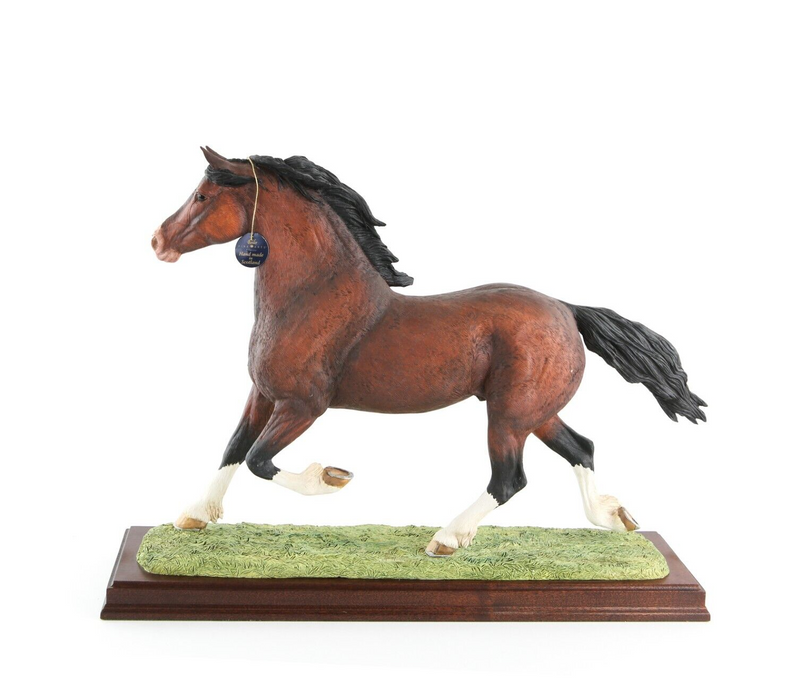 BORDER FINE ARTS 'WELSH COB' LARGE FIGURE MODEL TABLEAU B0135 49/150 & COA