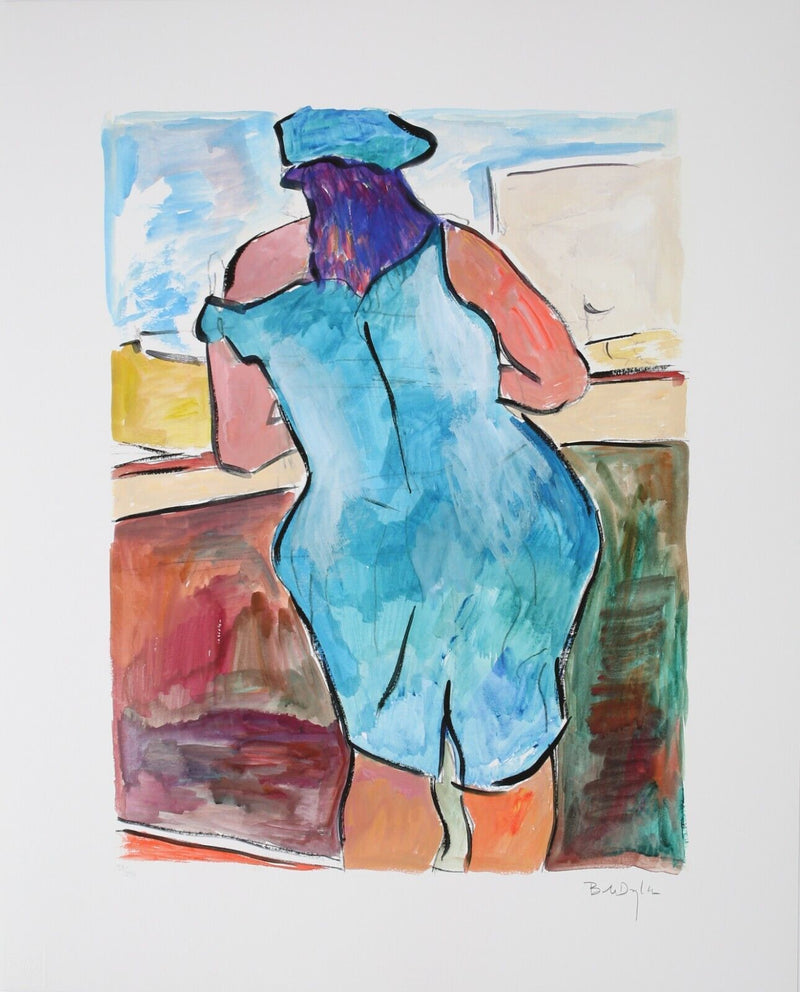 BOB DYLAN, 'WOMAN IN RED LION PUB' LIMITED EDITION DRAWN BLANK SERIES PRINT 2008