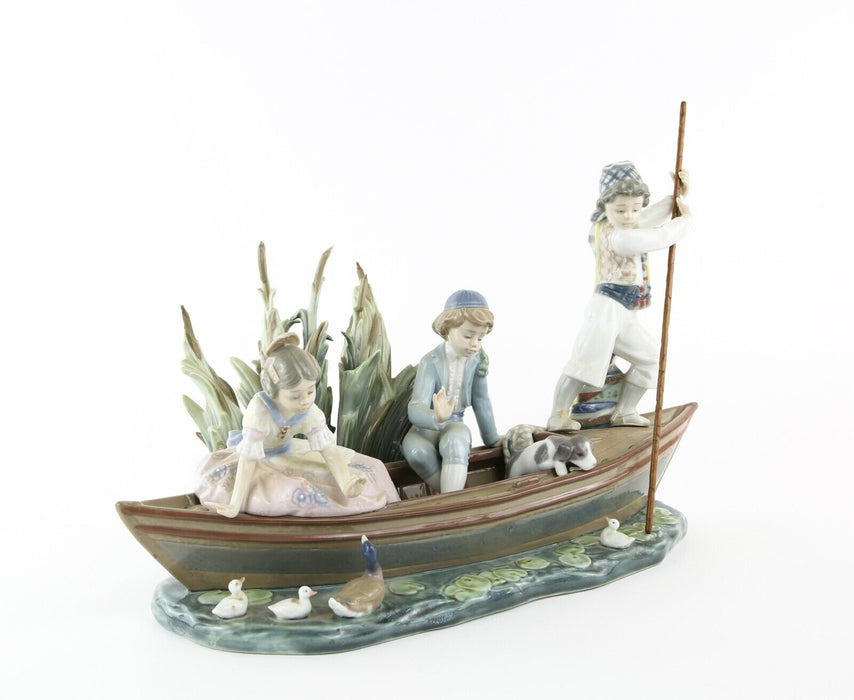 LLADRO 'VALENCIAN CRUISE' LARGE LIMITED EDITION BOAT FIGURE 1731, BOXED & COA