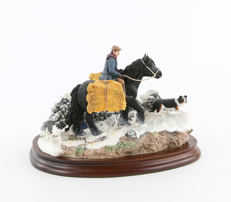 BORDER FINE ARTS 'CARRYING BURDENS' SIGNED FIGURE TABLEAU B0892 2/950, BOXED COA