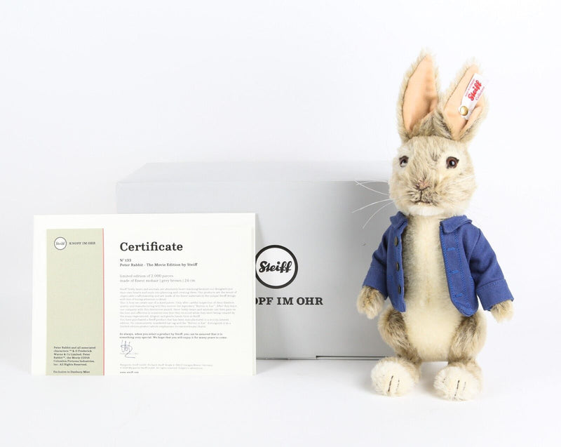 STEIFF 'PETER RABBIT' LIMITED MOVIE EDITION TEDDY BEAR 690532, BOXED