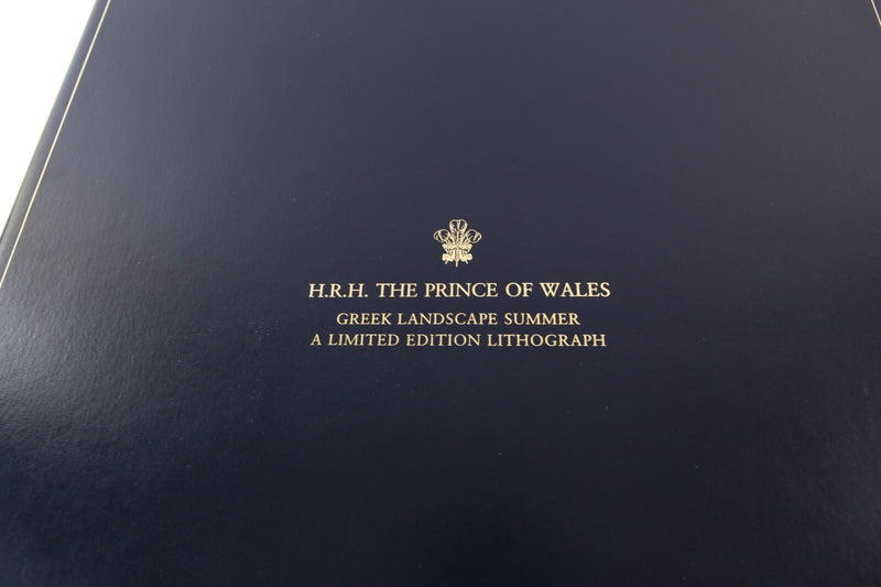 KING CHARLES III / PRINCE OF WALES 'GREEK LANDSCAPE' SIGNED LIMITED EDITION PRINT 79/100
