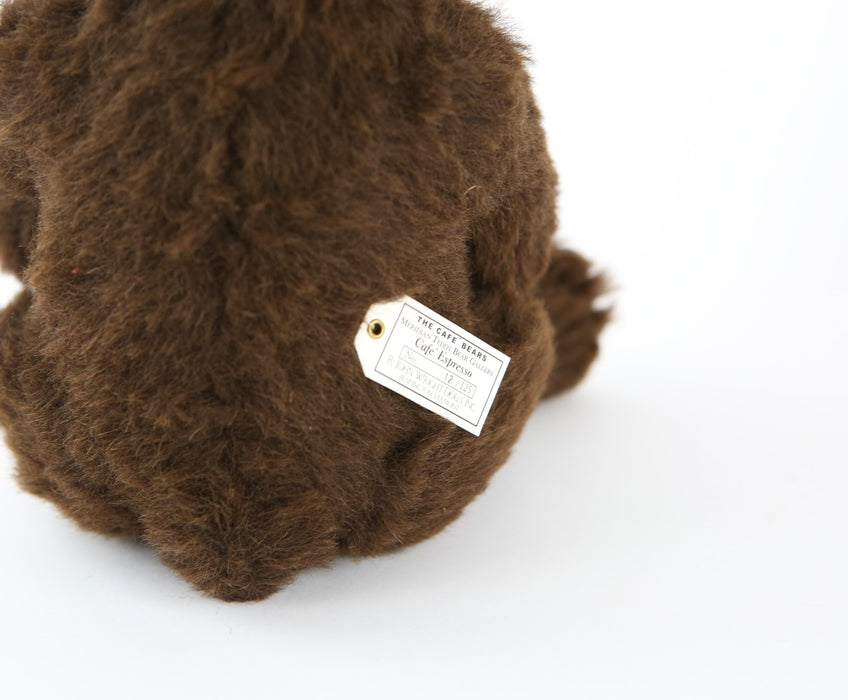 R JOHN WRIGHT - 'CAFÉ ESPRESSO' LIMITED EDITION TEDDY BEAR 12/125, BOXED & COA