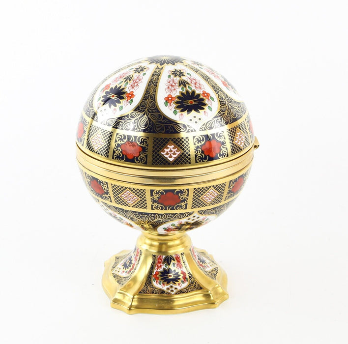 ROYAL CROWN DERBY 'MILLENNIUM GLOBE CLOCK' LIMITED EDITION 754/1000, BOXED