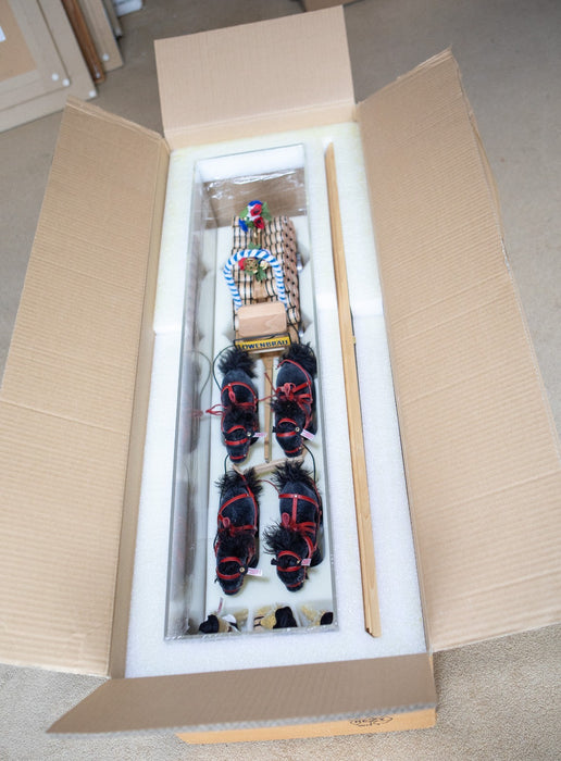 STEIFF 'BIERWAGENGESPANN' LIMITED EDITION BEAR BEER WAGON TEAM 038648, BOXED