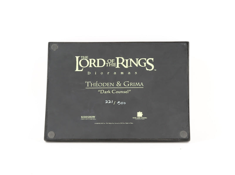 LORD OF THE RINGS - SIDESHOW 'THÉODEN AND GRIMA' MODEL 9717 221/500, BOXED