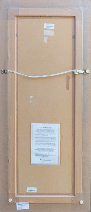 DUNCAN MACGREGOR 'SAILING THROUGH THE NIGHT I' BOAT ACRYLIC PAINTING, SIGNED