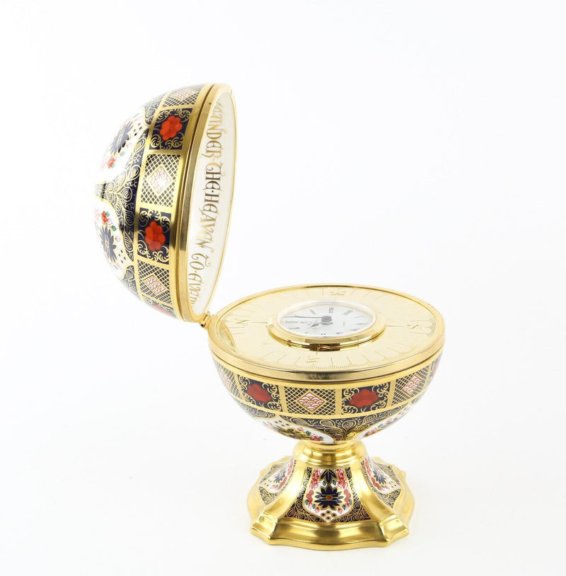 ROYAL CROWN DERBY 'MILLENNIUM GLOBE CLOCK' LIMITED EDITION 754/1000, BOXED