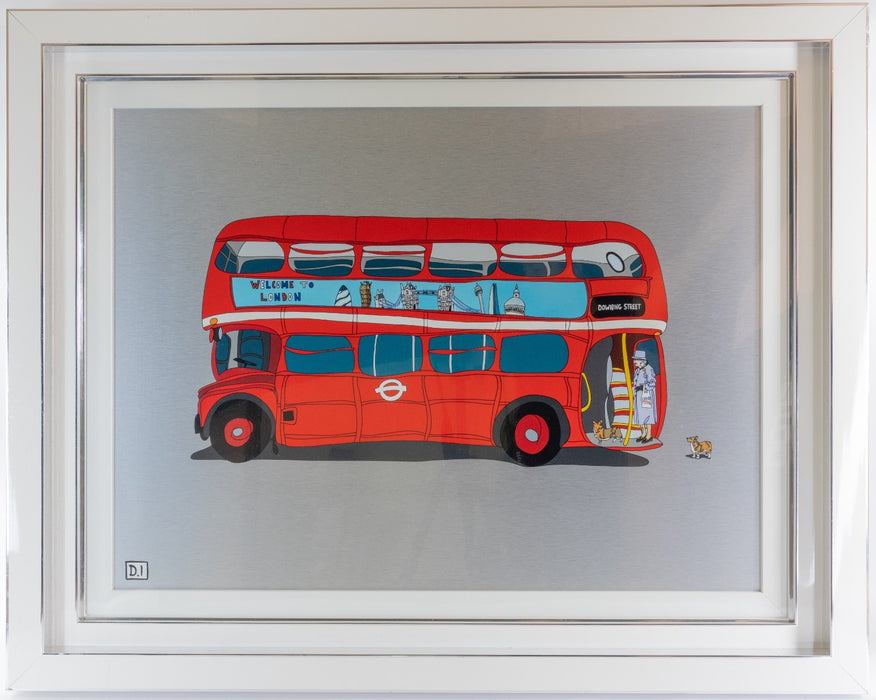 DYLAN IZAAK, 'WELCOME TO LONDON', LARGE ORIGINAL ACRYLIC PAINTING, SIGNED