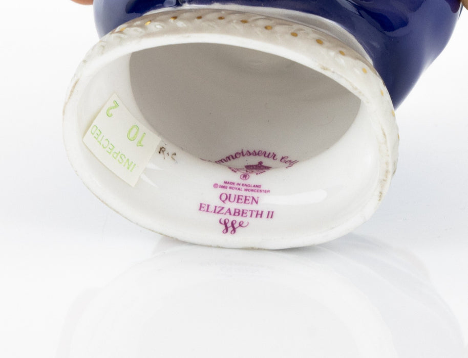 ROYAL WORCESTER QUEEN ELIZABETH & DUKE EDINBURGH LIMITED EDITION CANDLE SNUFFERS