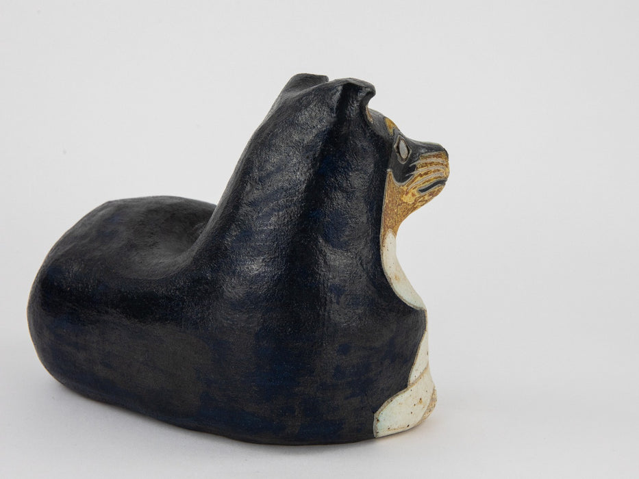ROSEMARY WREN, OXSHOTT POTTERY - 'LAKSHMI SHETLAND SHEEPDOG' FIGURE MODEL SIGNED