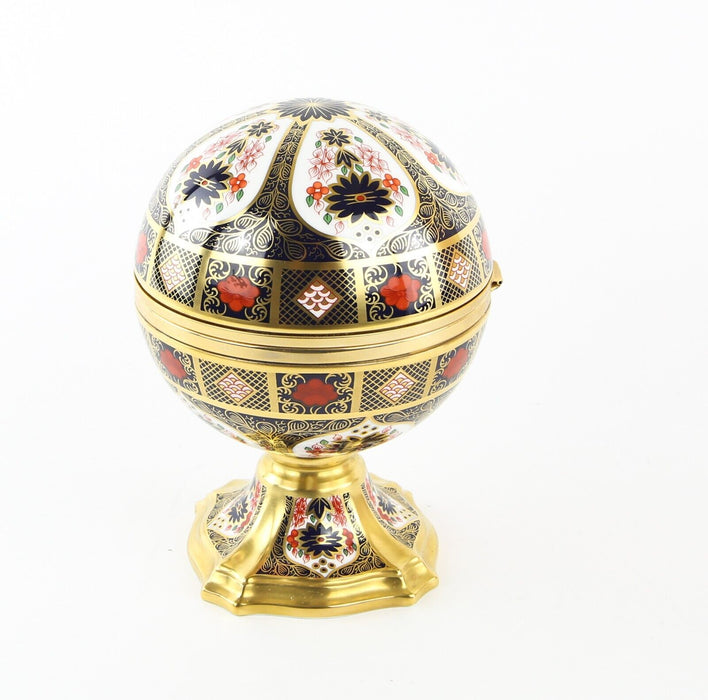 ROYAL CROWN DERBY 'MILLENNIUM GLOBE CLOCK' LIMITED EDITION 754/1000, BOXED