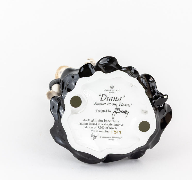 COALPORT 'DIANA - FOREVER IN OUR HEARTS ' LIMITED EDITION FIGURE CW726 & COA