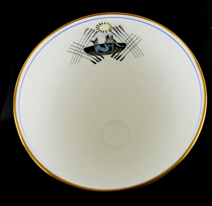 ERIC RAVILIOUS, WEDGWOOD 'BOAT RACE' LARGE GOBLET VASE 30/250, BOXED & COA