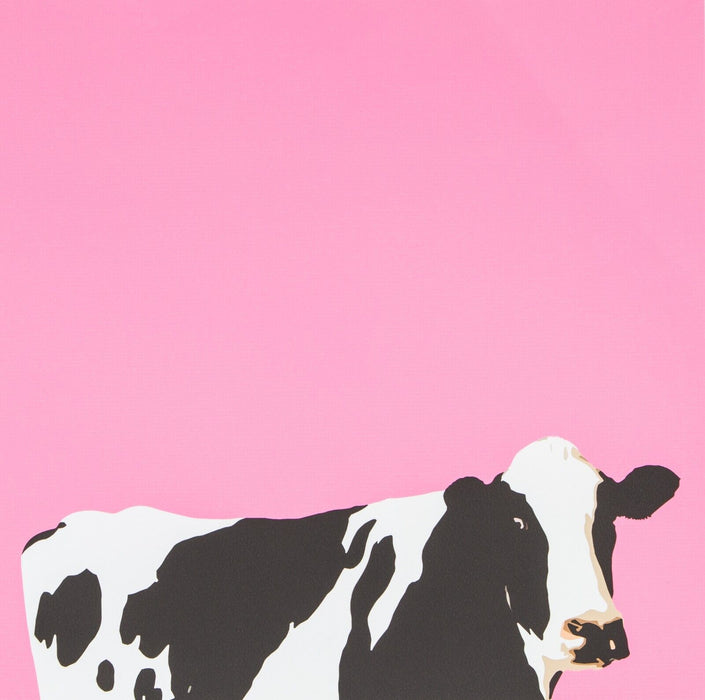 JAYSON LILLEY, 'MOOCOW PINK', LIMITED EDITION COW SCREEN PRINT 18/99, SIGNED