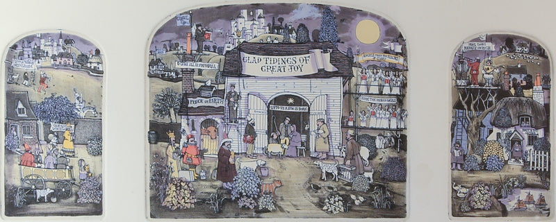 GRAHAM CLARKE 'YE FAITHFUL' LIMITED EDITION TRIPTYCH ETCHING PRINT 97/400 SIGNED