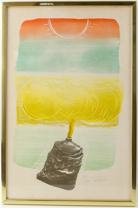 MICHAEL ROTHENSTEIN, 'THREE YELLOW', LIMITED EDITION COLOUR PRINT 3/15, SIGNED