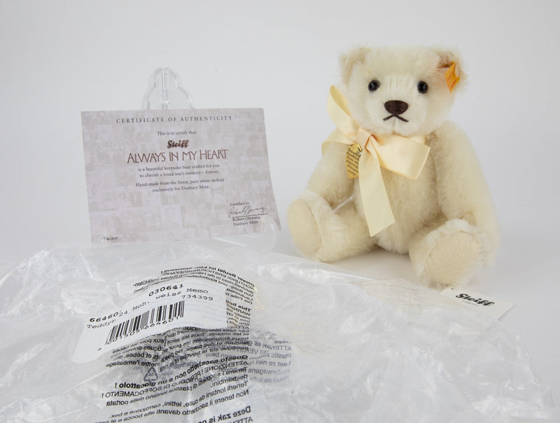 STEIFF 'ALWAYS IN MY HEART' DANBURY MINT TEDDY BEAR 664601