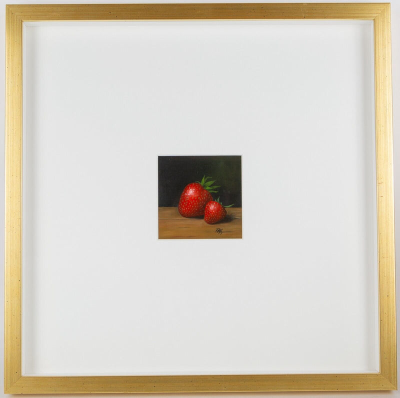 PETER KOTKA, 'STRAWBERRIES', STILL LIFE INTERIOR STUDY, OIL PAINTING, SIGNED