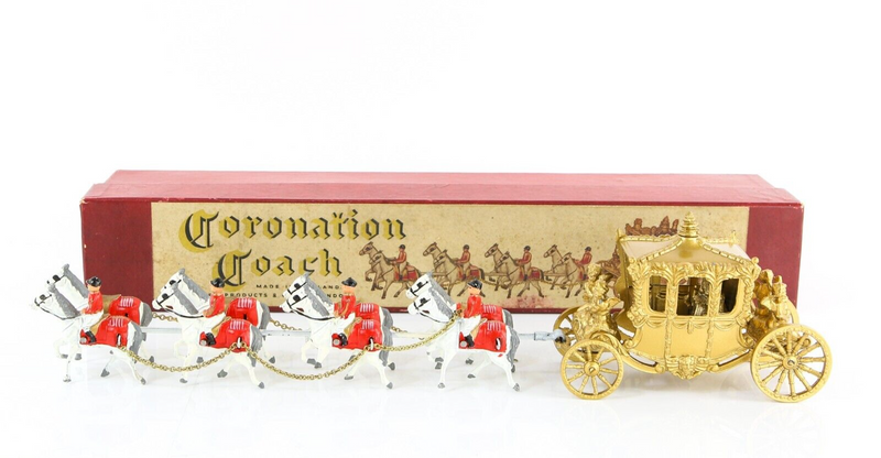 MOKO LESNEY MATCHBOX CORONATION COACH STATE ROAD LANDAU, KING & QUEEN, BOXED