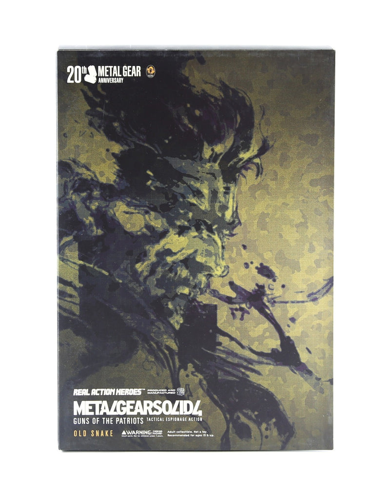 METAL GEAR SOLID 4 - MEDICOM TOYS 'OLD SNAKE' ACTION FIGURE, BOXED