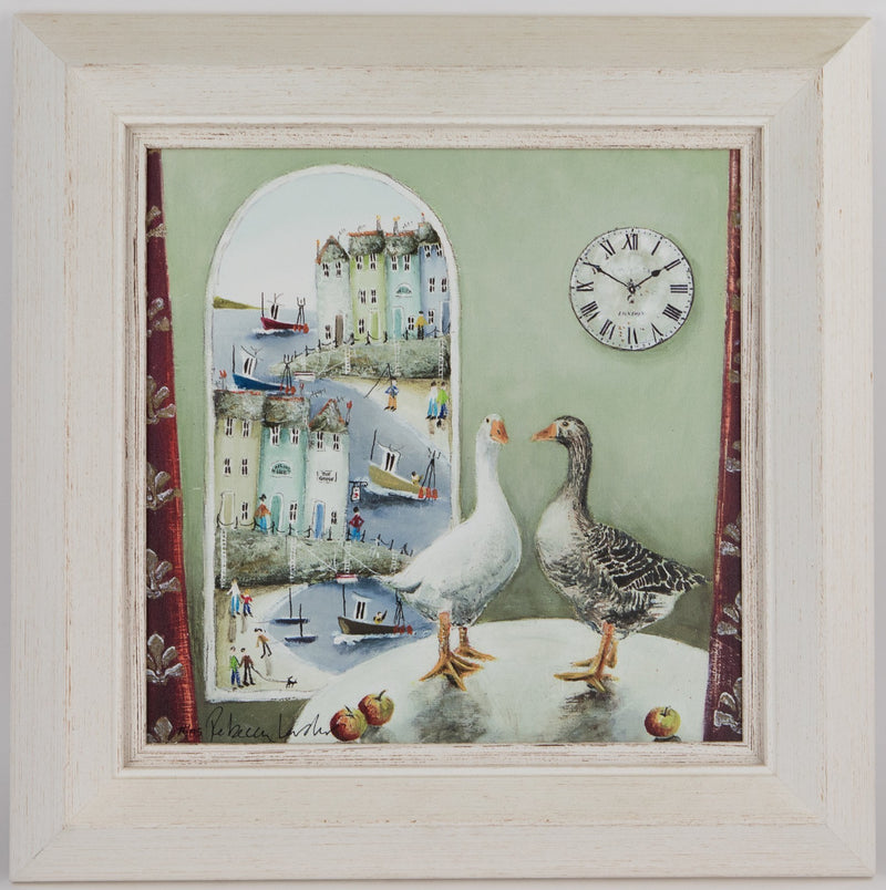 REBECCA LARDNER, 'OUR USUAL TABLE', LIMITED EDITION CANVAS PRINT 76/195 & COA