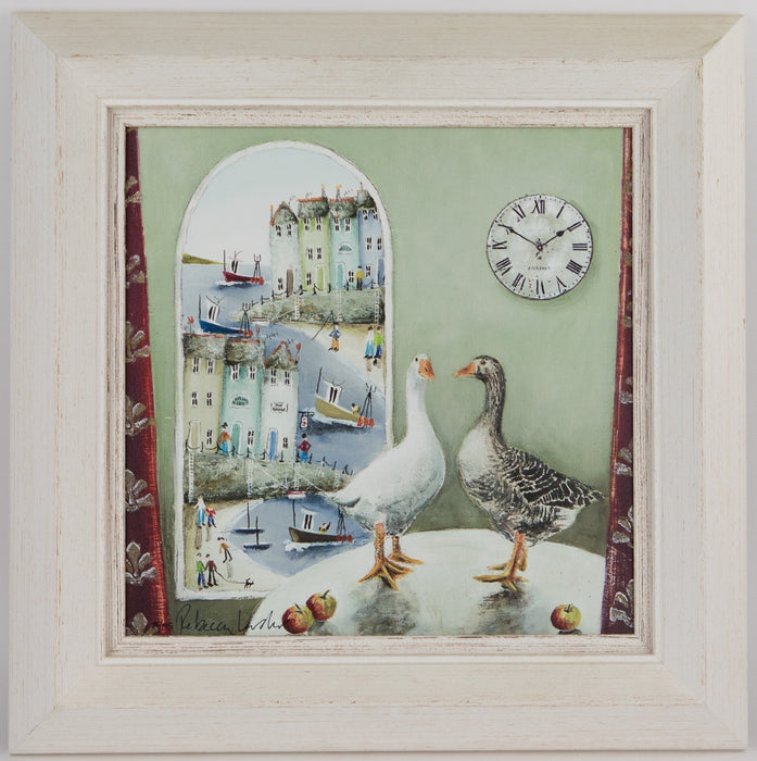REBECCA LARDNER, 'OUR USUAL TABLE', LIMITED EDITION CANVAS PRINT 76/195 & COA