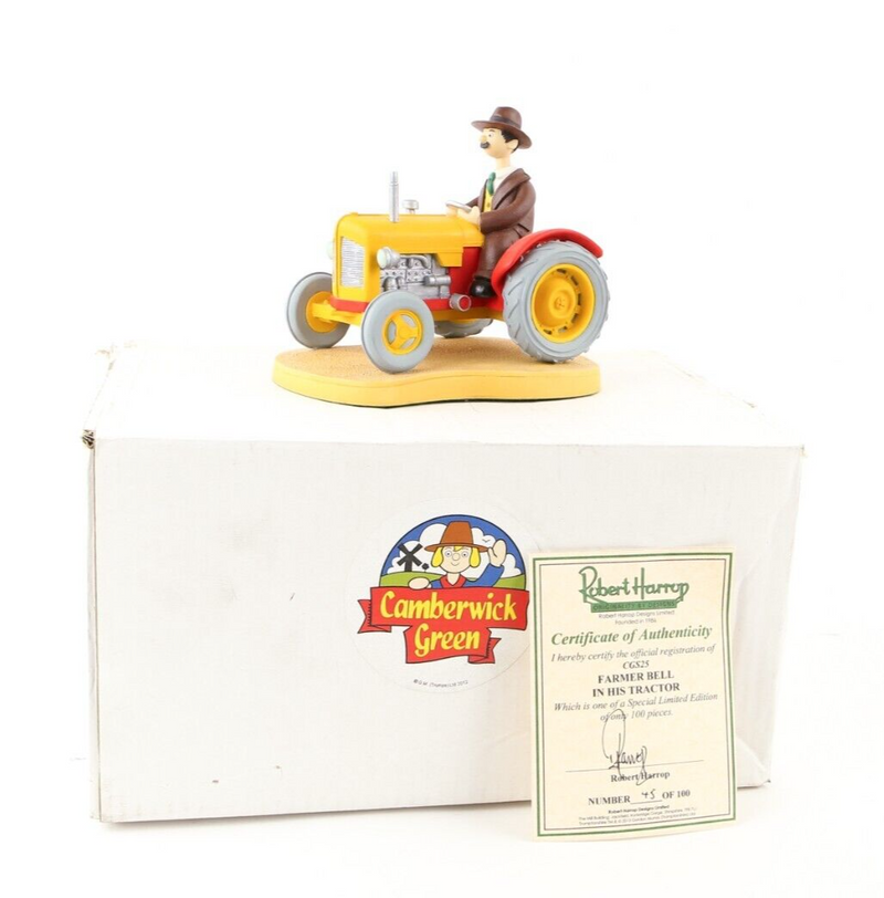 ROBERT HARROP 'FARMER BELL ON HIS TRACTOR' CAMBERWICK GREEN FIGURE CGS25