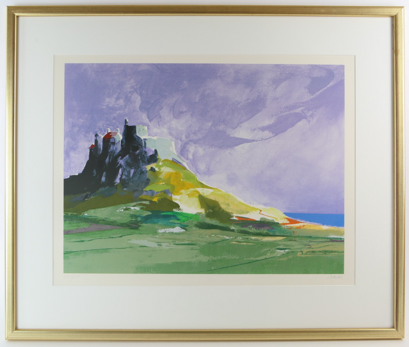 DONALD HAMILTON FRASER 'LINDISFARNE CASTLE' SIGNED LIMITED EDITION PRINT 175/275