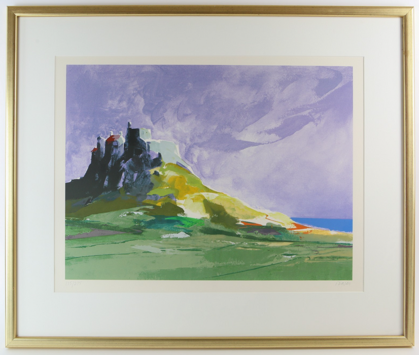 DONALD HAMILTON FRASER 'LINDISFARNE CASTLE' SIGNED LIMITED EDITION PRINT 175/275